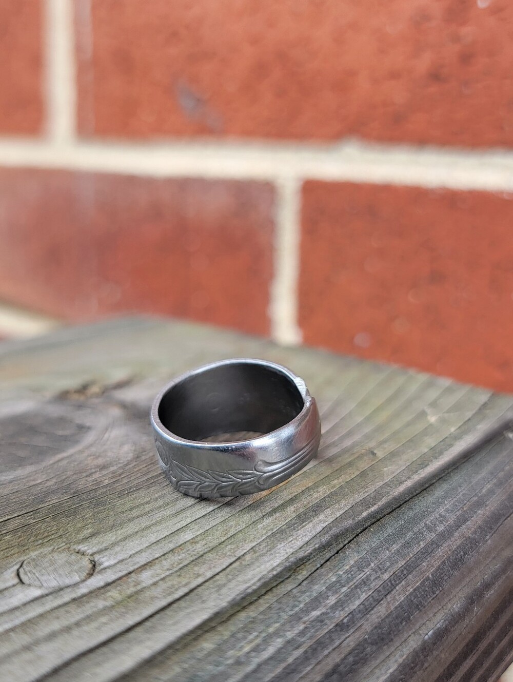 8.5 Butterfly SPOON RING - Picture 2 of 4